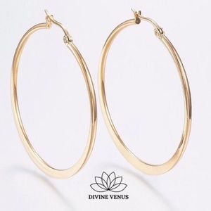Hoop Earrings • Gold Plated 304 Stainless Steel